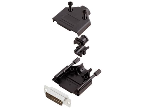 TRU COMPONENTS TCDTPKP15DBPK 7708716 D-SUB stiftliste-sæt 180 ° Poltal: 15 Loddekop 1 stk