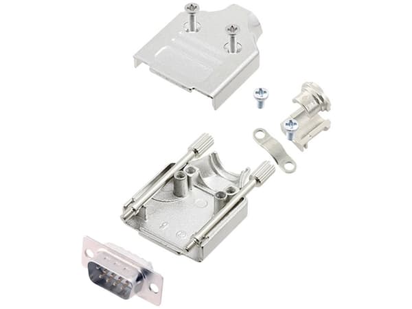 encitech MHDM-09-DMP-W-K 6355-8006-01 D-SUB stiftliste-sæt 180 ° Poltal: 9 Loddekop 1 stk