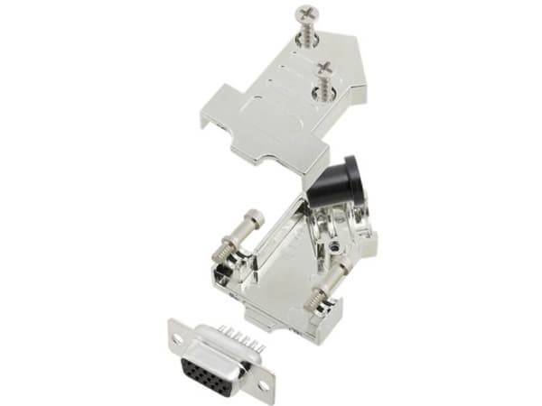 TRU COMPONENTS TCD45NT09MHDS15K 7709176 D-SUB bøsningsliste-sæt 45 ° Poltal: 15 Loddekop 1 stk