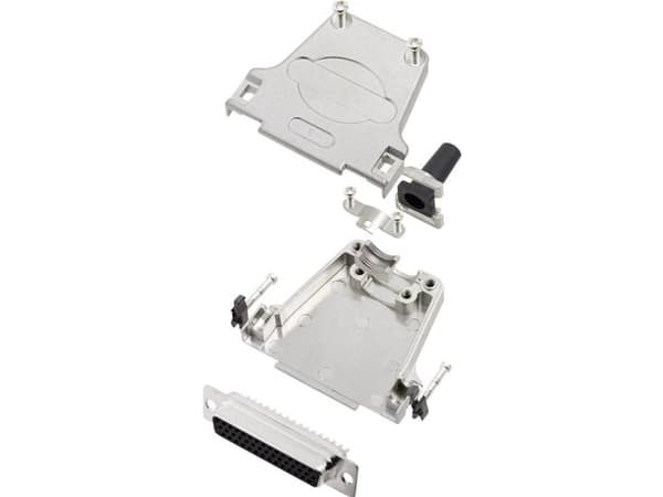 encitech DTZF25-HDS44-K 6355-0063-13 D-SUB-skärningssats 180° Polantal: 44 Lödhuvud 1 sats