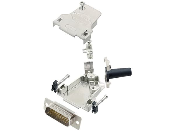 encitech D45ZF15-HDP26-W-K 6355-8064-02 D-SUB stiftliste-sæt 45 ° Poltal: 26 Loddekop 1 stk
