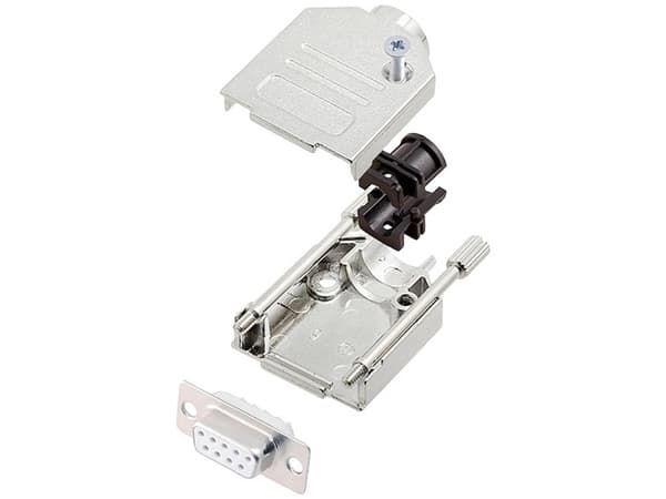 encitech DTZK09-DBS-W-K 6355-8002-11 D-SUB-skärningssats 180° Antal poler: 9 Lödhuvud 1 st
