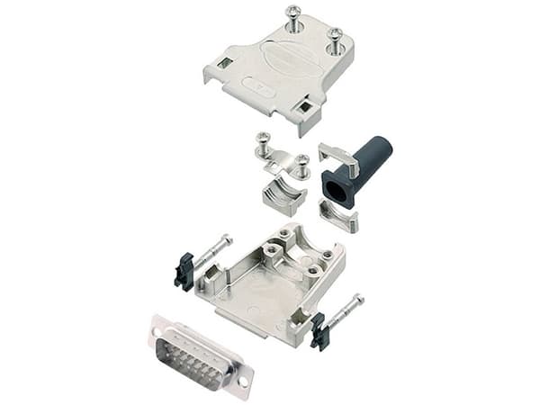 encitech DTZF15-DBP-W-K 6355-8044-02 D-SUB stiftliste-sæt 180 ° Poltal: 15 Loddekop 1 stk
