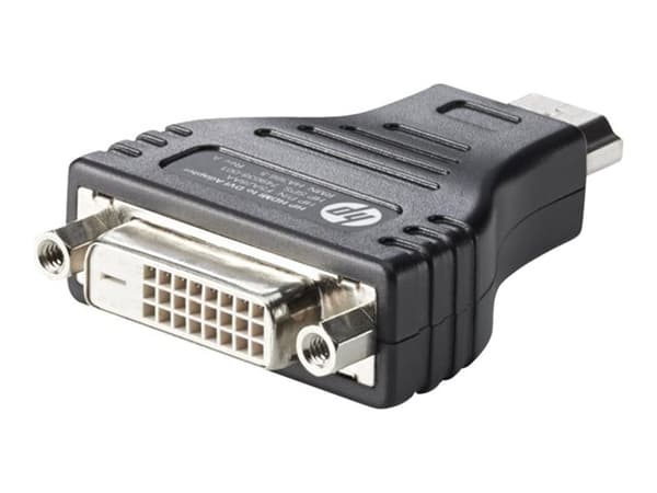 HP HDMI to DVI Adapter - Video adapter - DVI-D hunn til HDMI hann - for Pro Mobile Thin Client mt440 G3; ZBook 15v G5, 17 G3, 17 G4, 17 G5, 17 G6