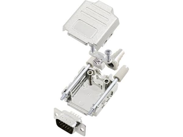 TRU COMPONENTS TCDPPK09MHDP15K 7709668 D-SUB stiftliste-sæt 180 ° Poltal: 15 Loddekop 1 stk