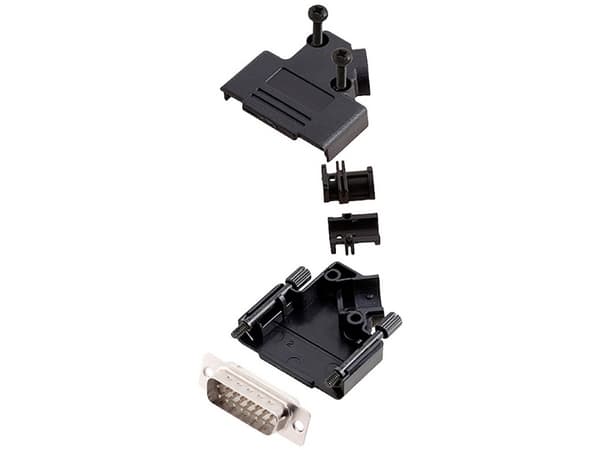 encitech D45PK-P-15-DBP-W-K 6355-8034-02 D-SUB stiftliste-sæt 45 ° Poltal: 15 Loddekop 1 stk