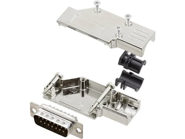 encitech DCMR-FK-15-DBP-K 6355-0065-02 D-SUB stiftliste-sæt 90 ° Poltal: 15 Loddekop 1 Set