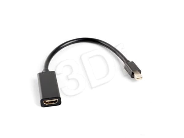 Lanberg - Video adapter - Mini DisplayPort hann til HDMI hunn - 20 cm - svart