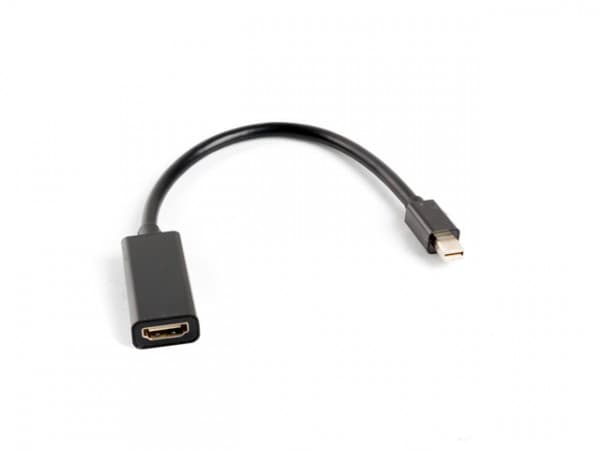 Lanberg - Video adapter - Mini DisplayPort hann til HDMI hunn - 20 cm - svart