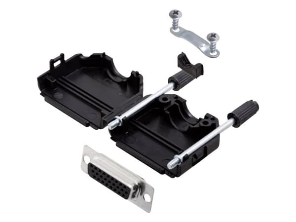 encitech DPPK15-BK-HDS26-K 6355-0011-12 D-SUB-bussningsremsa 180° Polantal: 26 Lödhuvud 1 sats