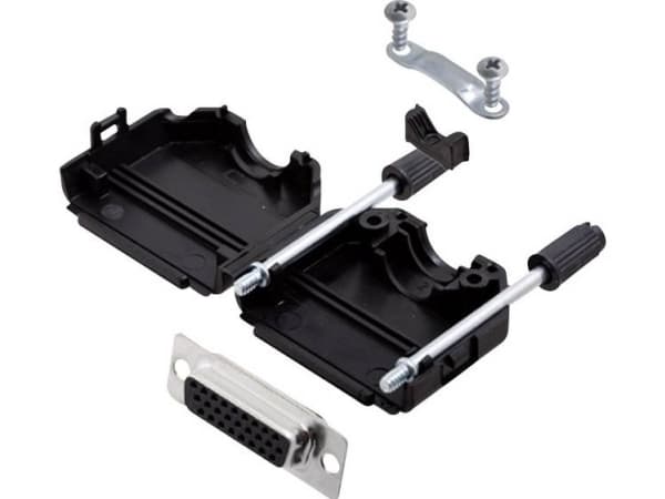 encitech DPPK15-BK-HDS26-K 6355-0011-12 D-SUB-bussningsremsa 180° Polantal: 26 Lödhuvud 1 sats