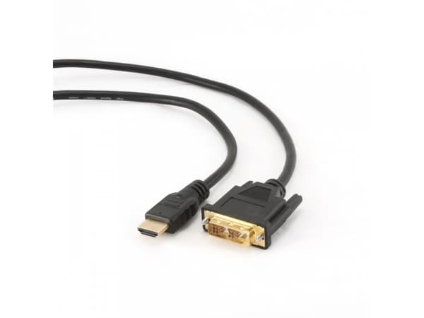 Hantol - Adapterkabel - enkeltlenke - HDMI hann til DVI-D hann - 5 m - dobbeltisolert - svart