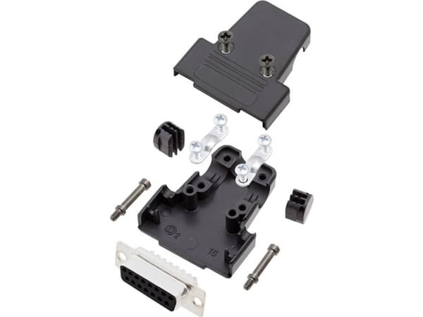 encitech TRI-M-25-DMP-K 6355-0039-03 D-SUB stiftliste-sæt 180 ° Poltal: 25 Loddekop 1 Set
