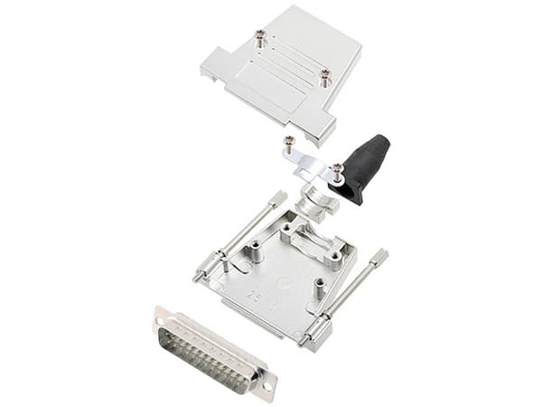 encitech DTSL25-LJSRG-T-DBP-W-K 6355-8040-03 D-SUB stiftliste-sæt 180 ° Poltal: 25 Loddekop 1 stk