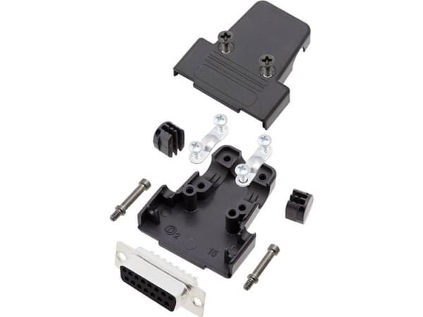 encitech TRI-M-09-DBP-K 6355-0038-01 D-SUB stiftliste-sæt 180 ° Poltal: 9 Loddekop 1 Set
