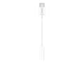 Miniatyrbilde 4 av 5: Huawei CM20 - USB-C til hodetelefonkontaktadapter - 24 pins USB-C hann til miniplugg hunn - 9 cm - hvit