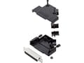 Miniatyrbild 2 av 2: encitech D45PK-P-25-DBS-K 6355-0034-13 D-SUB-bussningsremsa 45° Polantal: 25 Lödhuvud 1 sats