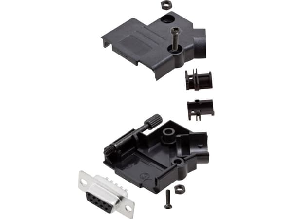 encitech D45PK-P-09-DMS-K 6355-0035-11 D-SUB-skärningssats 45° Antal poler: 9 Lödhuvud 1 sats