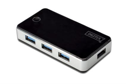 DIGITUS DA-70231 - Hubb - 4 x SuperSpeed USB 3.0 - skrivbordsmodell