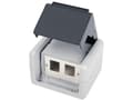Pikkukuva 2 / 5: Telegärtner RJ45 Outlet IP44 AP, Harmaa