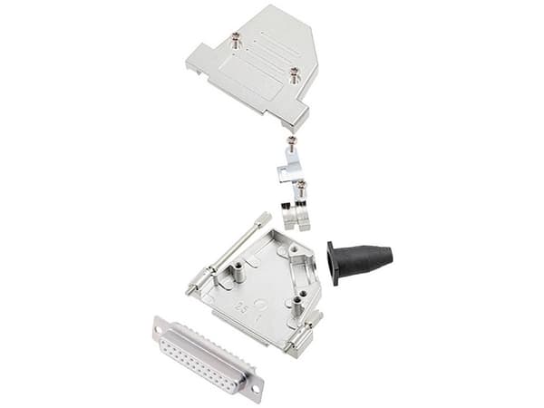 encitech DTSL25-LJSRG-S-DMS-W-K 6355-8042-33 D-SUB bøsningsliste-sæt 45 ° Poltal: 25 Loddekop 1 stk