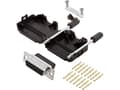Miniatyrbilde 1 av 2: encitech DPPK15-BK-DBCS-K 6355-0078-12 D-SUB bøsningsliste-sæt 180 ° Poltal: 9 Crimp 1 stk