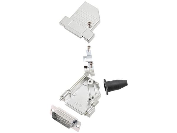 encitech DTSL15-LJSRG-S-DMP-W-K 6355-8042-22 D-SUB stiftliste-sæt 45 ° Poltal: 15 Loddekop 1 stk