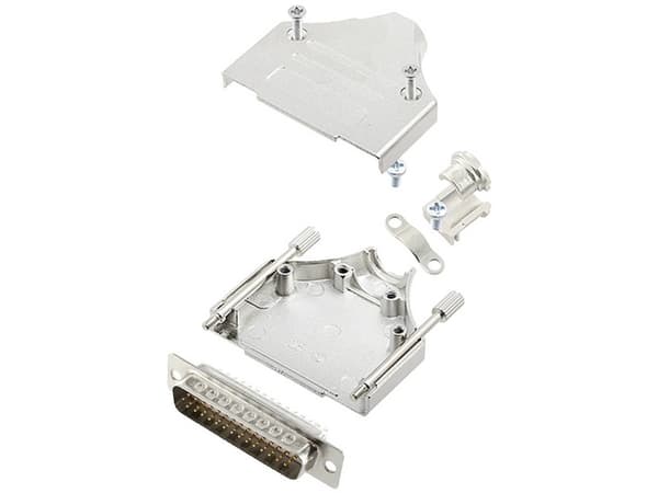 encitech MHDM-25-HDP44-W-K 6355-8059-03 D-SUB stiftliste-sæt 180 ° Poltal: 44 Loddekop 1 stk