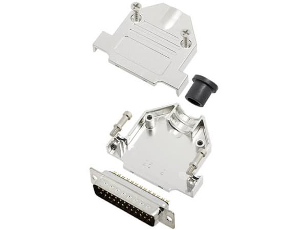 TRU COMPONENTS TCDTNT25MDBPK 7709600 D-SUB tappiliuska 180° Nastojen määrä: 25 Juotoskuppi 1 kpl
