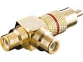 Miniatyrbild 4 av 4: Goobay 11388, RCA, 2 x RCA, Guld