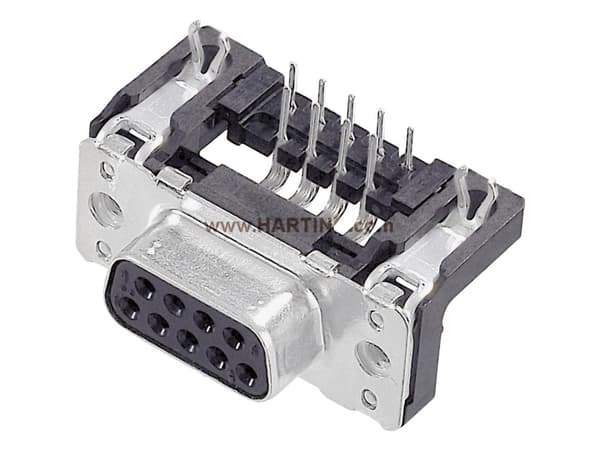 Harting 09 66 252 6613 D-SUB-pinnilista 90 ° Poltal: 15 Lodning 1 kpl
