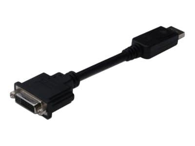 ASSMANN - DisplayPort-adapter - DisplayPort (hann) til DVI-D (hunn) - 15 cm - formstøpt - svart