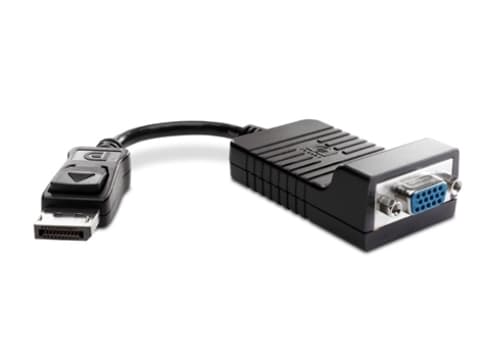 HP - VGA-adapter - DisplayPort (hane) till HD-15 (VGA) (hona) - 20 cm - för HP Z1 G9; Elite t655; Pro 260 G9, 400 G9, t550; ProOne 440 G9; Workstatio