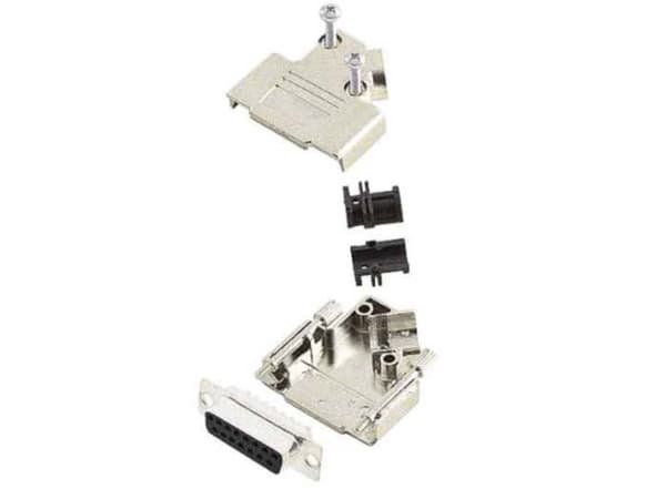 Amphenol L17D45PK-M-25+L717SDB25P D-SUB stiftliste-sæt 45 ° Poltal: 25 Loddekop 1 stk