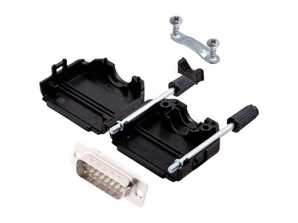 encitech DPPK15-BK-DMP-W-K 6355-8054-02 D-SUB stiftliste-sæt 180 ° Poltal: 15 Loddekop 1 stk