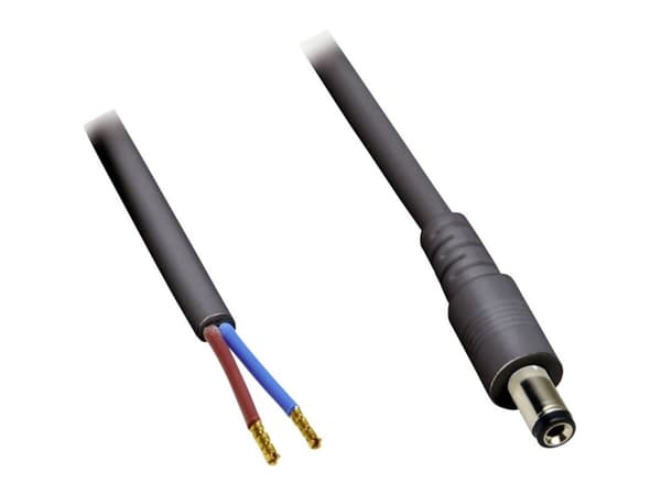 BKL Electronic Lavvoltstilslutningskabel Lavspændingsstik - åben ende 5.50 mm 2.10 mm 0.50 m 1 stk