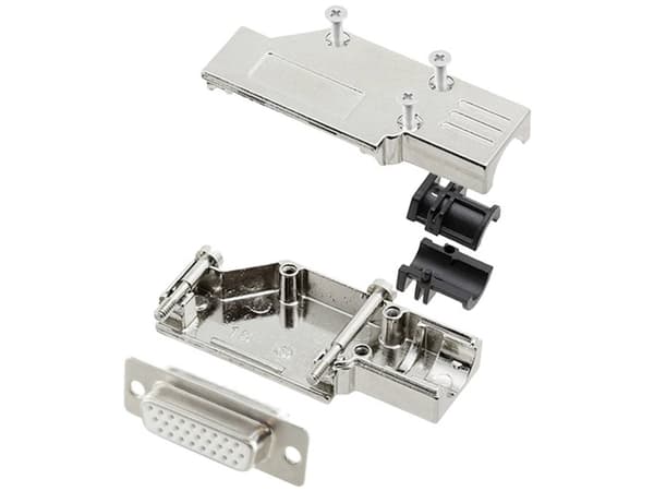 encitech DCMR15-FK-HDS26-W-K 6355-8066-12 D-SUB-skärningssats 90° Antal poler: 26 Lödhuvud 1 st