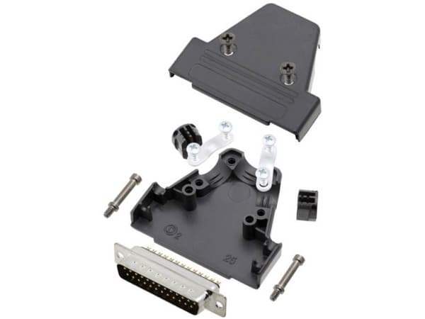 TRU COMPONENTS TCTRIP25DBPK 7709440 D-SUB stiftliste-sæt 180 ° Poltal: 25 Loddekop 1 stk
