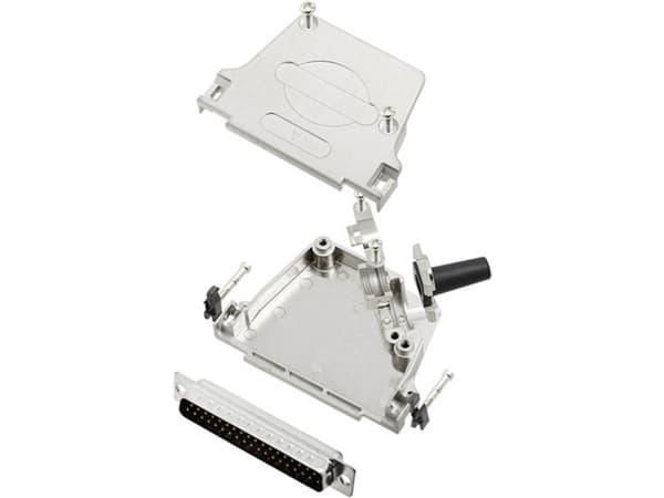 TRU COMPONENTS TCD45ZF37DBPK 7709356 D-SUB stiftliste-sæt 45 ° Poltal: 37 Loddekop 1 stk