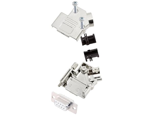 encitech D45PK-M-09-DBS-W-K 6355-8009-11 D-SUB läpivientiliuskasarja 45° Napojen lukumäärä: 9 Juotospää 1 kpl