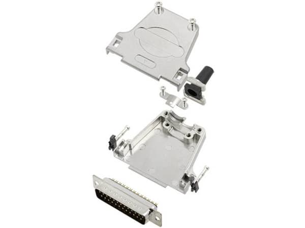 TRU COMPONENTS TCDTZF25DMPK 7708992 D-SUB stiftliste-sæt 180 ° Poltal: 25 Loddekop 1 stk