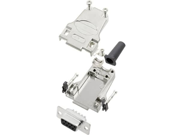 TRU COMPONENTS TCDTZF09DMSK 7709556 D-SUB-kiskosarja 180° Napojen lukumäärä: 9 Juotospää 1 kpl