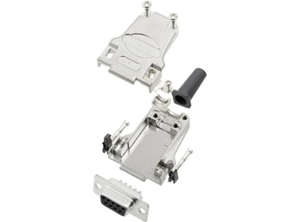 TRU COMPONENTS TCDTZF09DMSK 7709556 D-SUB-kiskosarja 180° Napojen lukumäärä: 9 Juotospää 1 kpl