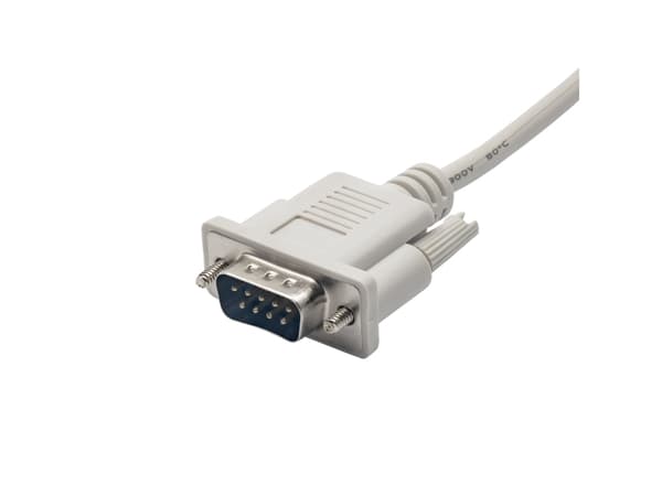 Akyga AK-CO-03 - Seriell kabel - RS-232 (hane) till RS-232 (hane) - 2 m - tumskruvar - vit