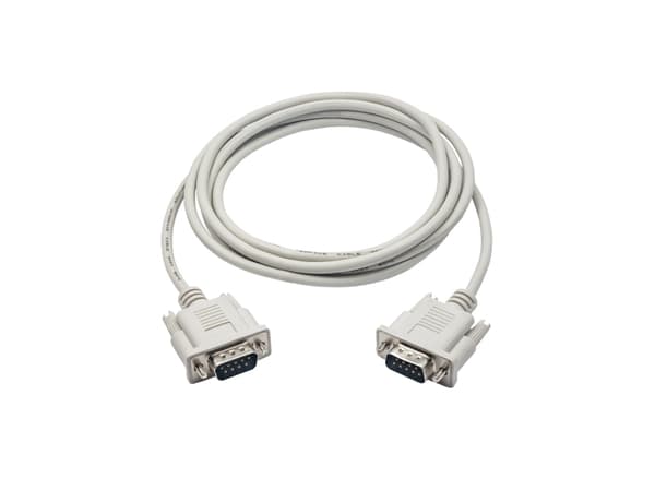 Akyga AK-CO-03 - Seriell kabel - RS-232 (hane) till RS-232 (hane) - 2 m - tumskruvar - vit