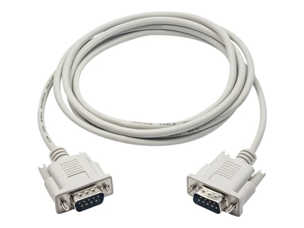 Akyga AK-CO-03 - Seriell kabel - RS-232 (hane) till RS-232 (hane) - 2 m - tumskruvar - vit