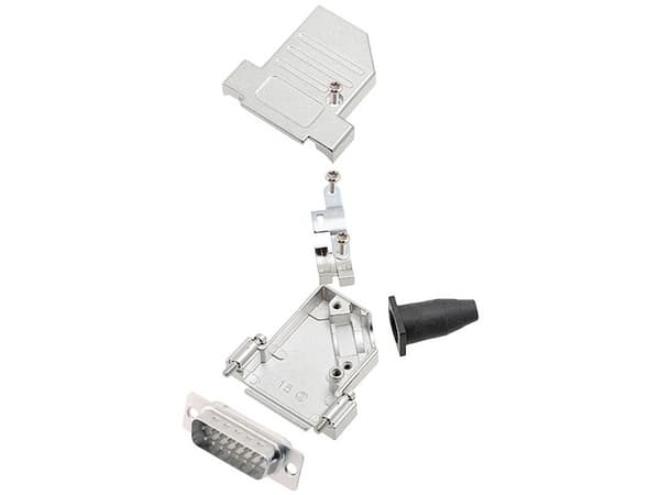 encitech DTSL15-SJSRG-S-DMP-W-K 6355-8091-22 D-SUB stiftliste-sæt 45 ° Poltal: 15 Loddekop 1 stk