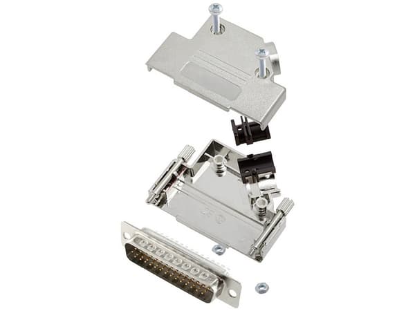 encitech D45PK-M-25-HDP44-W-K 6355-8057-03 D-SUB stiftliste-sæt 45 ° Poltal: 44 Loddekop 1 stk