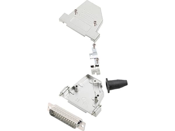 encitech DTSL37-SJSRG-S-DBP-W-K 6355-8090-04 D-SUB stiftliste-sæt 45 ° Poltal: 37 Loddekop 1 stk