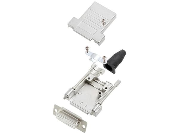 encitech DTSL15-LJSRG-T-HDS26-W-K 6355-8041-12 D-SUB-skärningssats 180° Antal poler: 26 Lödhuvud 1 st